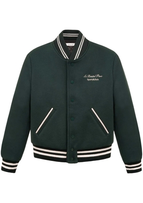 Sporty & Rich Faubourg wool varsity jacket - Green