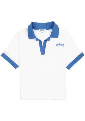 Sporty & Rich Prince Sporty terry polo shirt - White
