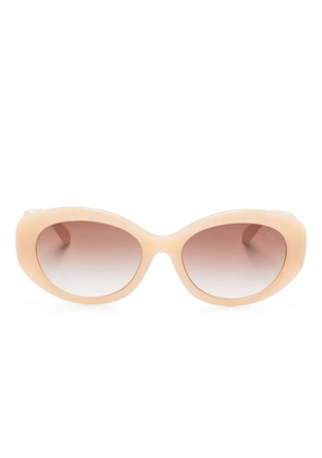 Lauren Ralph Lauren oval-frame sunglasses - Neutrals