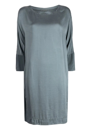 Transit boat-neck stretch-silk midi dress - Blue