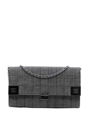 CHANEL Pre-Owned 2002-2003 CC Choco Bar Denim Chain Flap shoulder bag - Grey