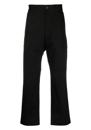 Studio Nicholson high-waisted cotton trousers - Black