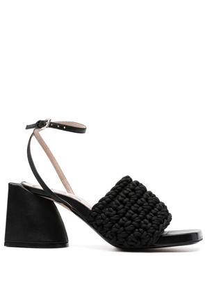 Nº21 braided high-heel sandals - Black