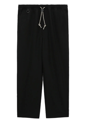Comme des Garçons Homme drawstring straight-leg trousers - Black