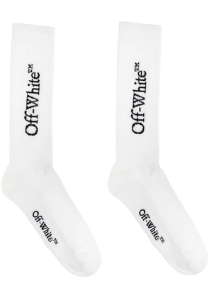 Off-White logo cotton socks