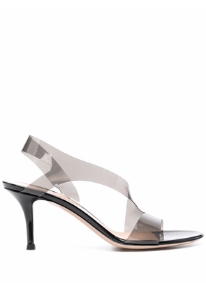 Gianvito Rossi Metropolis 70mm transparent sandals - Grey