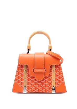 Goyard Pre-Owned 2017 Goyardine Saigon Structured PM satchel - Orange