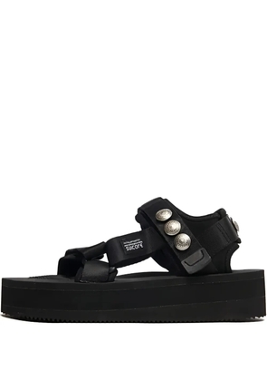 John Elliott platform buckle sandals - Black