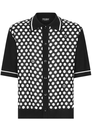 Dolce & Gabbana polka-dot short-sleeve shirt - Black