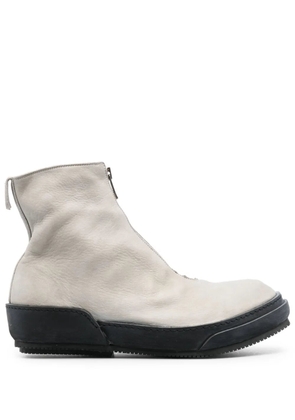 Guidi round-toe zip-up boots - Grey