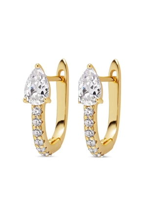 Nialaya Jewelry gold plated CZ hoop earrings