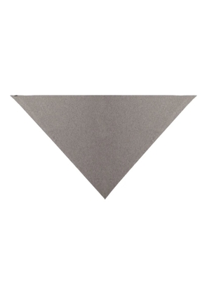Faliero Sarti triangular-shape cashmere scarf - Grey