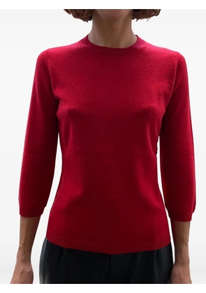 LA ROSE three-quarter-sleeved top - Red