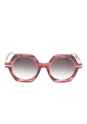 Matsuda geometric-frame sunglasses - Red