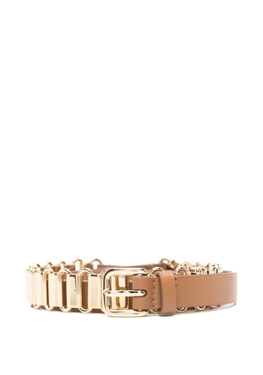 Miu Miu chain-detail buckle belt - Brown