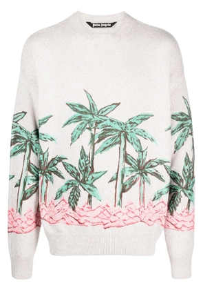 Palm Angels Palms Row-print sweatshirt - Neutrals