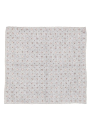 Eleventy patterned pocket square - Grey