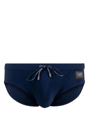 Dolce & Gabbana DG Essentials high-cut swimming trunks - Blue