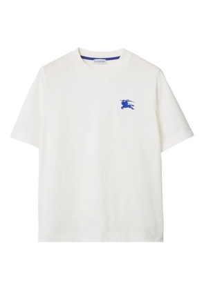 Burberry Equestrian Knight-detail cotton T-shirt - White