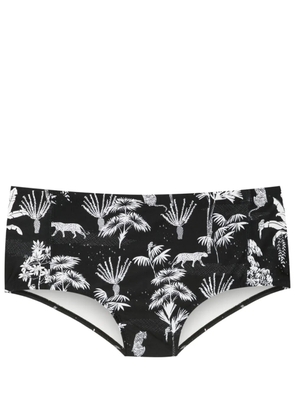 Lygia & Nanny Parati jungle-print swimming trunks - Black