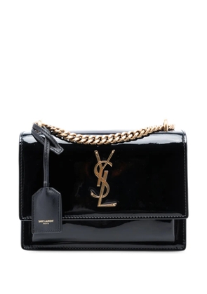 Saint Laurent Pre-Owned 2018 Small Patent Monogram Sunset crossbody bag - Black