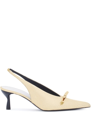 Lanvin bow-detailing pumps - Gold