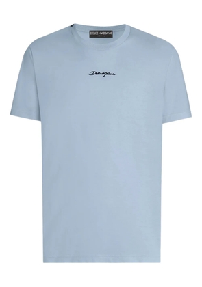 Dolce & Gabbana script T-shirt - Blue
