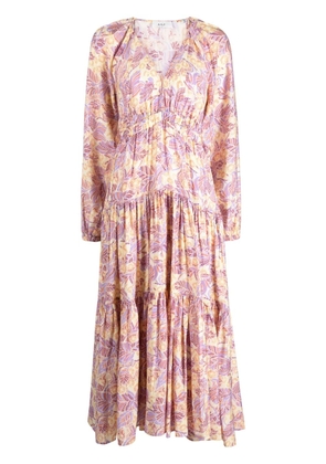 A.L.C. Iman floral-print ruffled dress - Pink