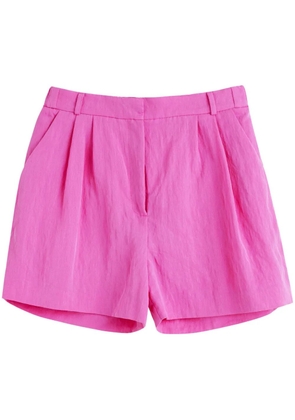 Chinti & Parker wide-leg cotton shorts - Pink