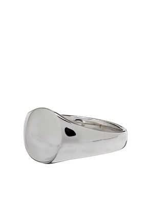 Tom Wood mini signet oval ring - Silver