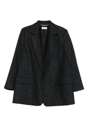 Agnona mélange-effect blazer - Black