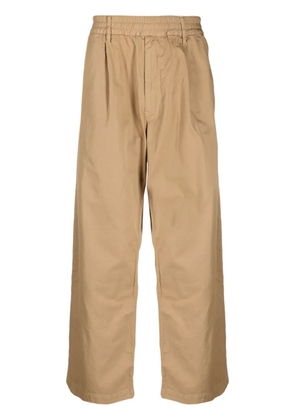 Undercoverism wide-leg cotton trousers - Neutrals