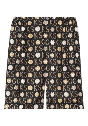 Gucci x Ken Scott knee-length shorts - Black