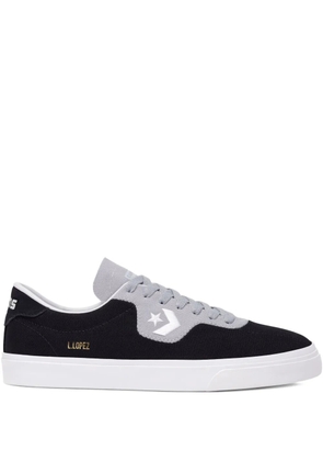 Converse logo-embroidery sneakers - Black