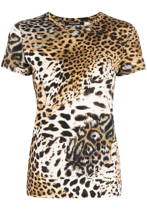 Roberto Cavalli tiger-print short-sleeve T-shirt - Multicolour
