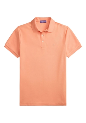 Ralph Lauren Purple Label embroidered-logo polo shirt - Orange