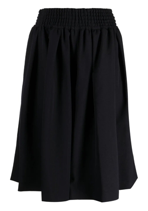 Comme Des Garçons Girl elasticated-waist wool midi skirt - Blue