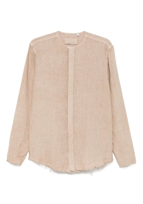 Costumein raw-hem shirt - Neutrals