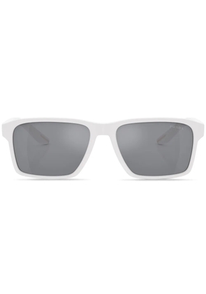 Prada Eyewear logo-print square-frame sunglasses - White