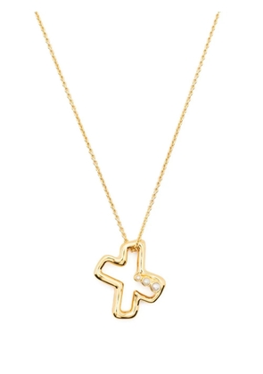 Missoma pearl-embellished initial pendant necklace - Gold
