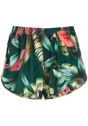 Lygia & Nanny Lee leaf-print shorts - Green