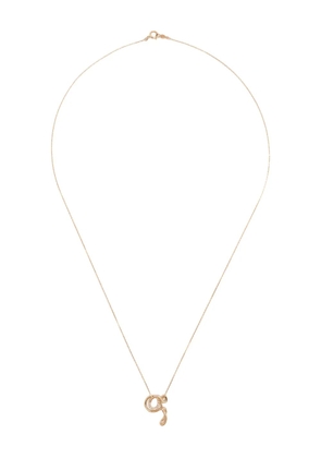 Charlotte Chesnais 18K yellow gold Letter Q diamond necklace
