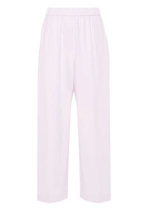 Peserico crepe wide-leg trousers - Purple