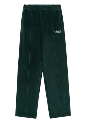 Sporty & Rich Faubourg velour track pants - Green