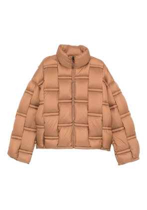 RAXXY panelled padded jacket - Brown
