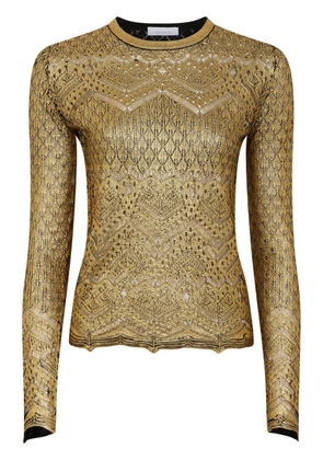 Rabanne metallic knit top - Gold