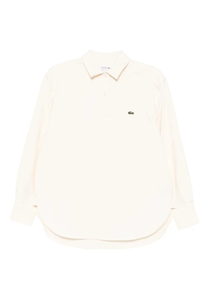 Lacoste logo flannel blouses - Neutrals