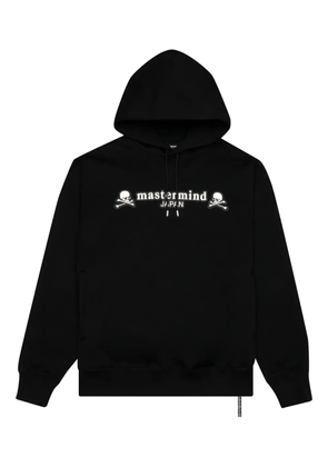 Mastermind Japan skull-appliqué hoodie - Black