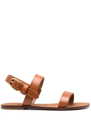 Polo Ralph Lauren triple-strap flat sandals - Brown