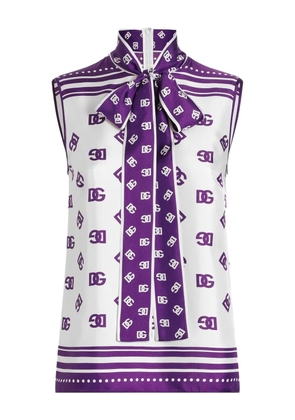 Dolce & Gabbana DNA silk shirt - White